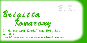 brigitta komaromy business card